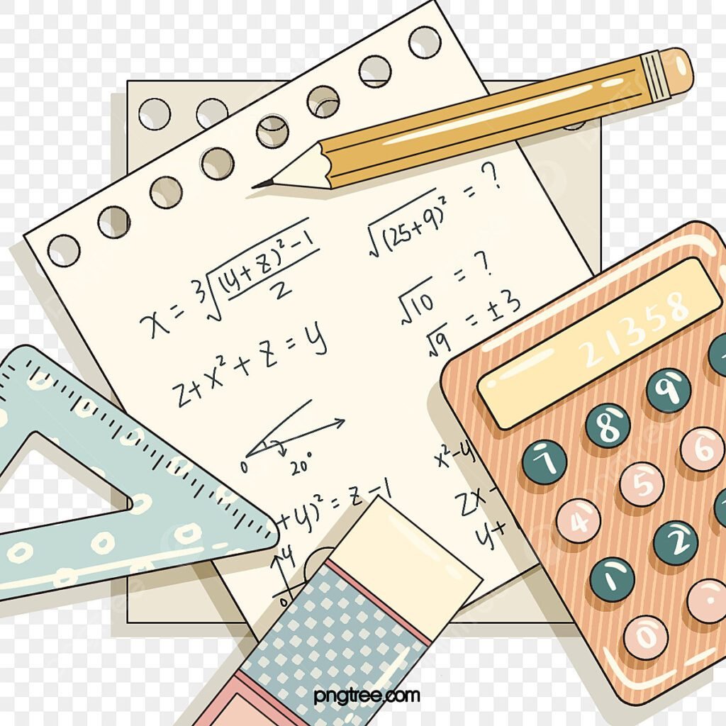 Bunda, Mengapa Anak Sekolah Takut dengan Matematika? Ini Dia Tipsnya! pngtree cartoon style math stationery elements png image 5364499